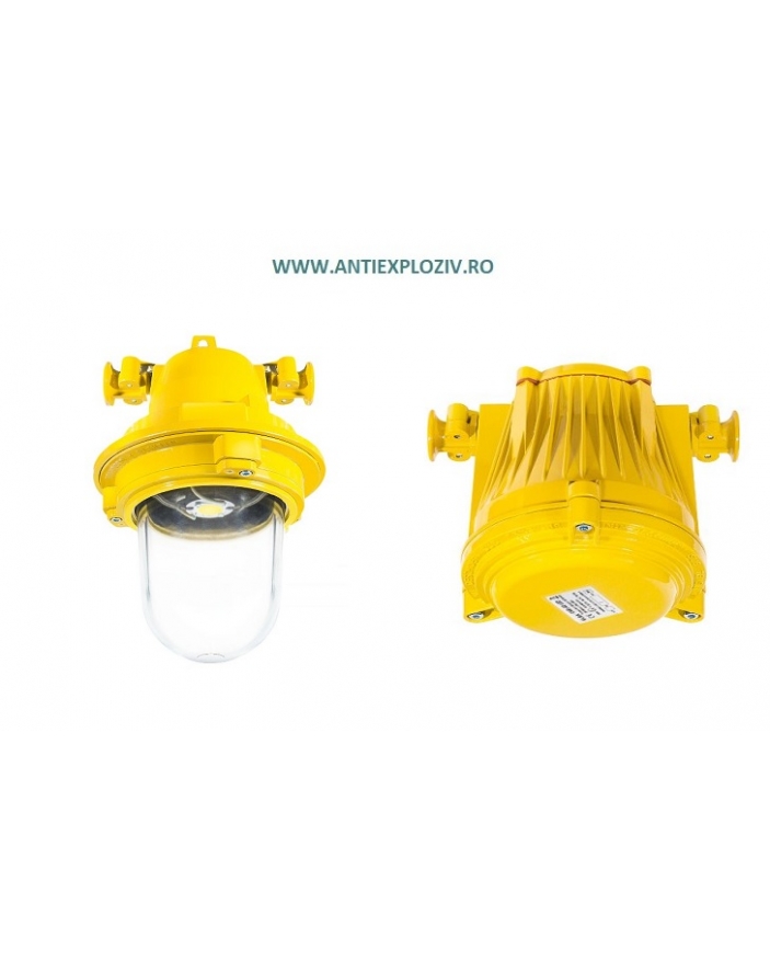 AV-02C LED 57,5W Corp de iluminat antiex 57,5W cu LED  8800LM 5000K + CAEX LED-02 57,5W, 230v pentru zona 1 si zona 2 gaze Explozibile, ELBA