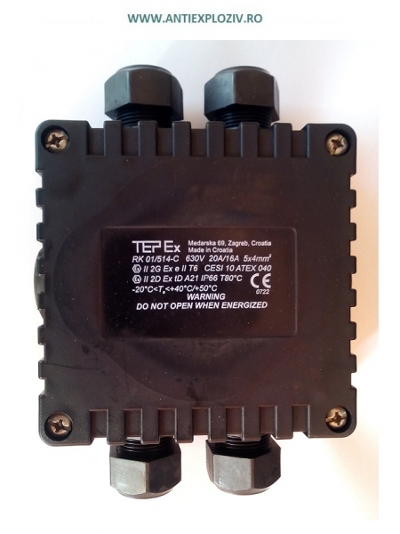 RK-01/514-C DOZA ANTIEX 4 PRESETUPE M25 POLIAMIDA, IP66, CLEME SIR 4, ZONA 1 SI 2 GAZE, ZONA 21 SI 22 PRAFURI EXPLOZIBILE